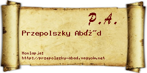 Przepolszky Abád névjegykártya